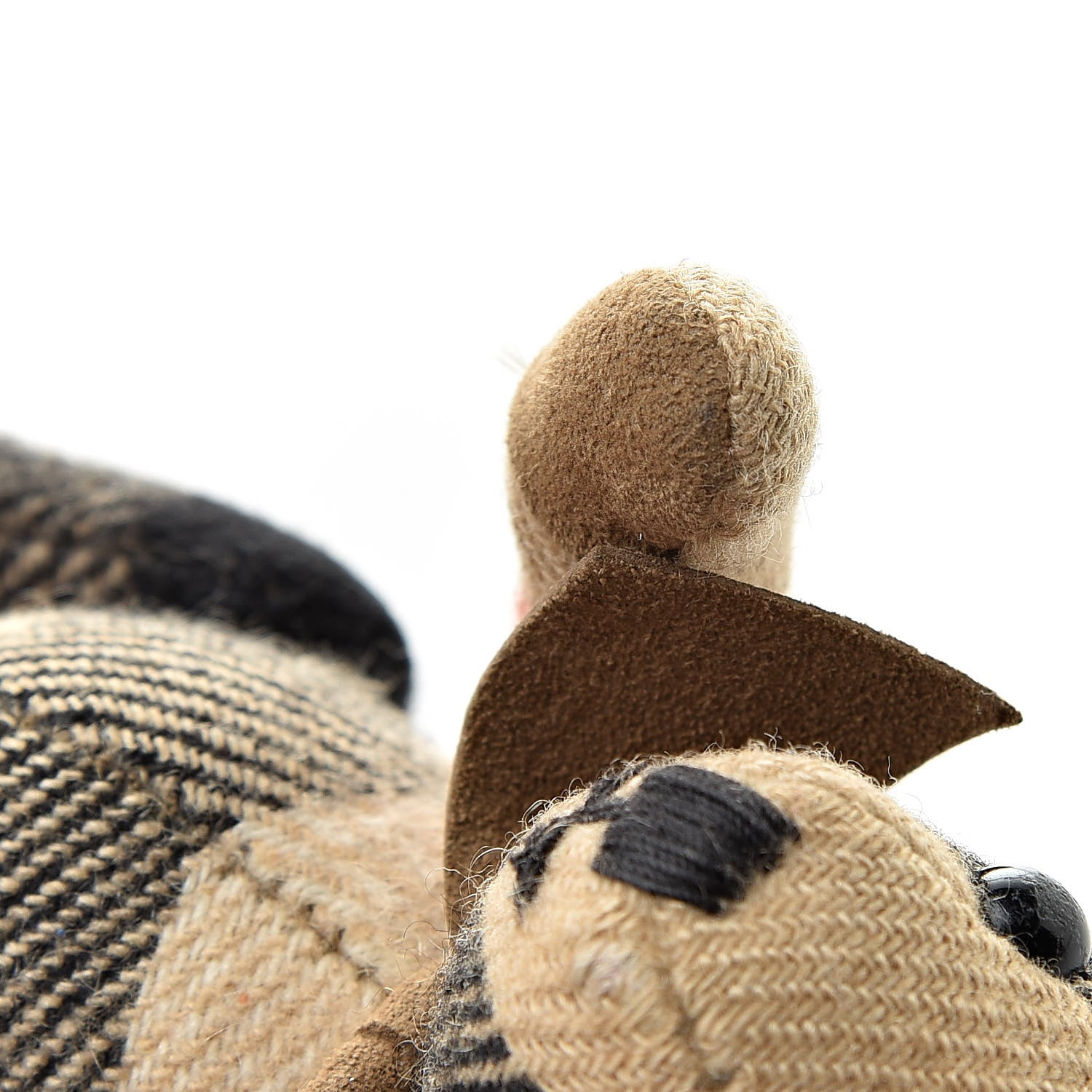 Burberry Cashmere Vintage Check Thomas Bear Bag Charm Camel 5 of 10
