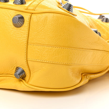 Balenciaga Agneau Arena Large Le Cagole Shoulder Bag Yellow 10 of 15