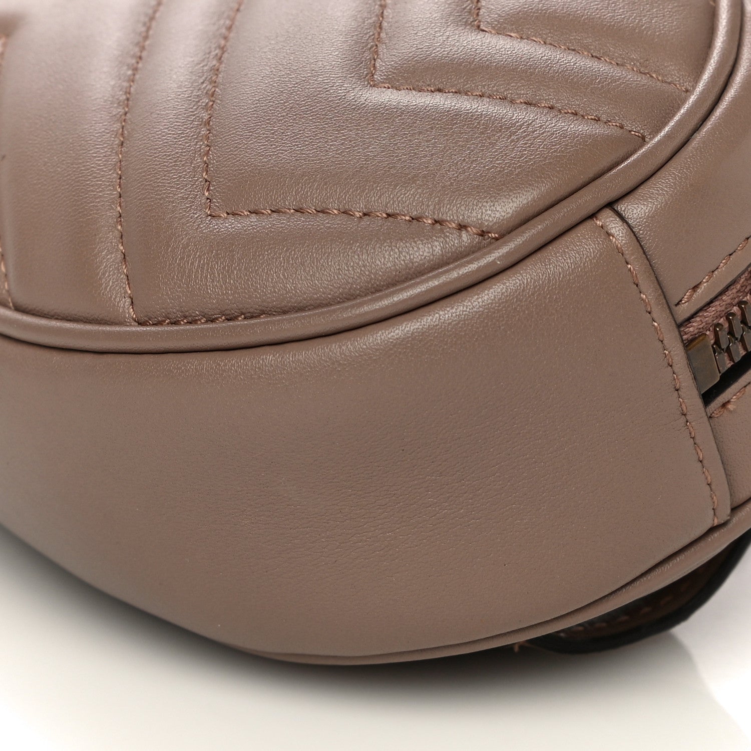 Gucci Calfskin Matelasse GG Marmont Belt Bag 75 30 Porcelain Rose 11 of 16