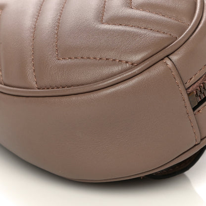 Gucci Calfskin Matelasse GG Marmont Belt Bag 75 30 Porcelain Rose 11 of 16