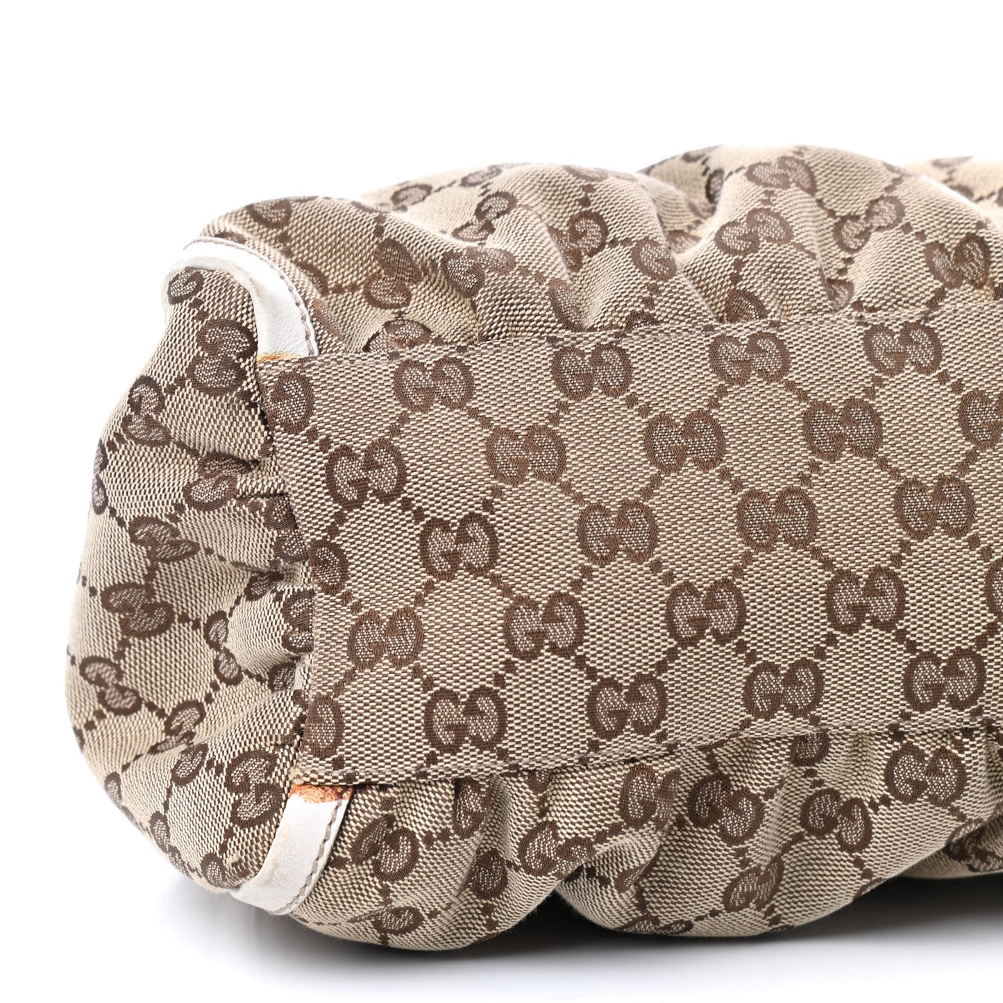 Monogram Medium D Gold Ring Hobo White