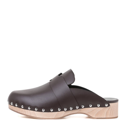 Hermes Calfskin Calya Mules 41 Cafe 1 of 4