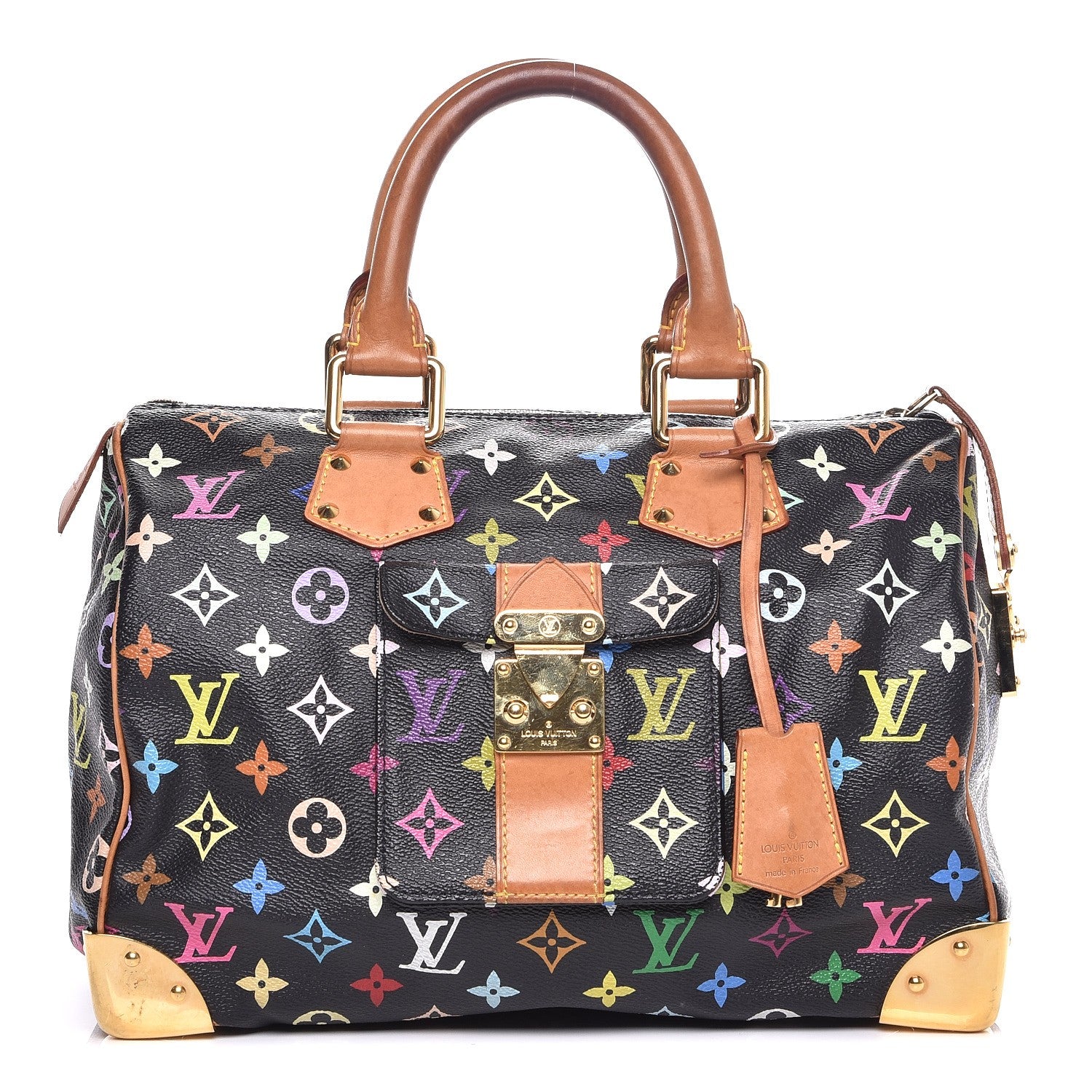 Louis Vuitton Monogram Multicolor Speedy 30 Black 1 of 7
