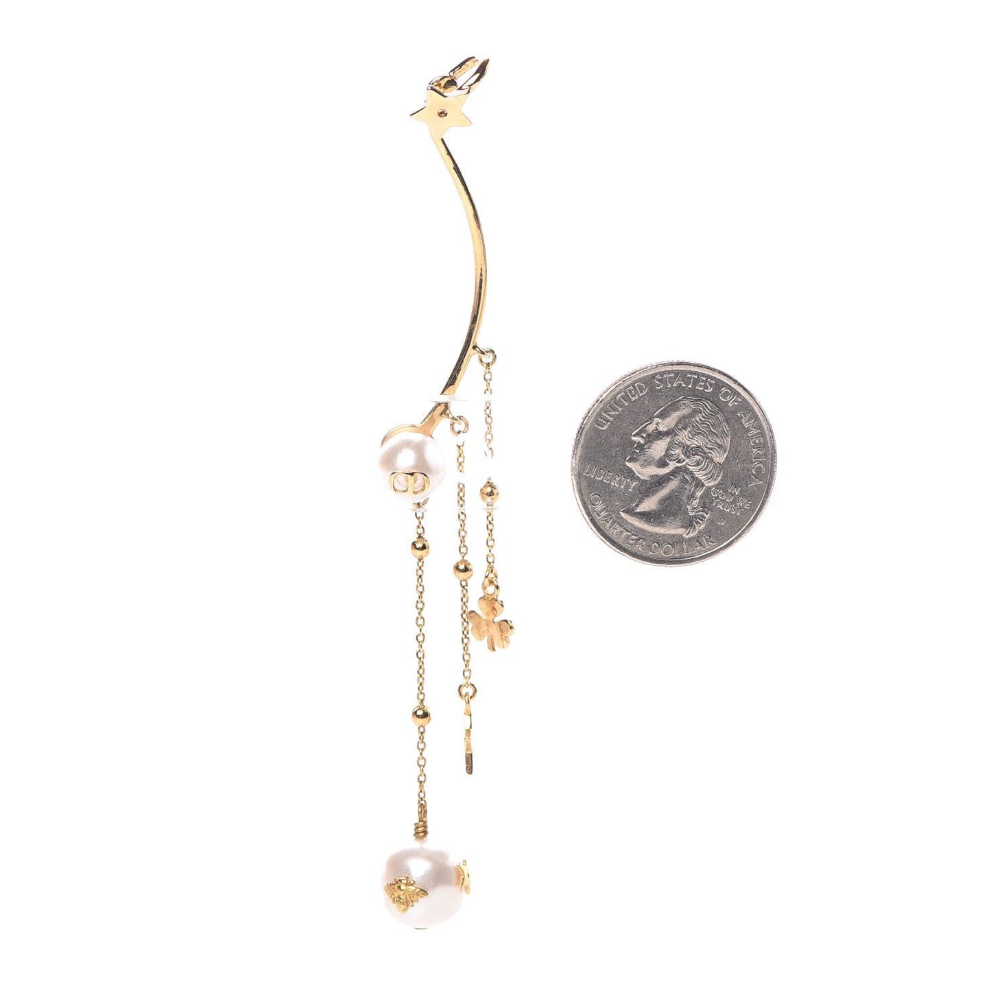 Pearl Shiny-D Earring Gold