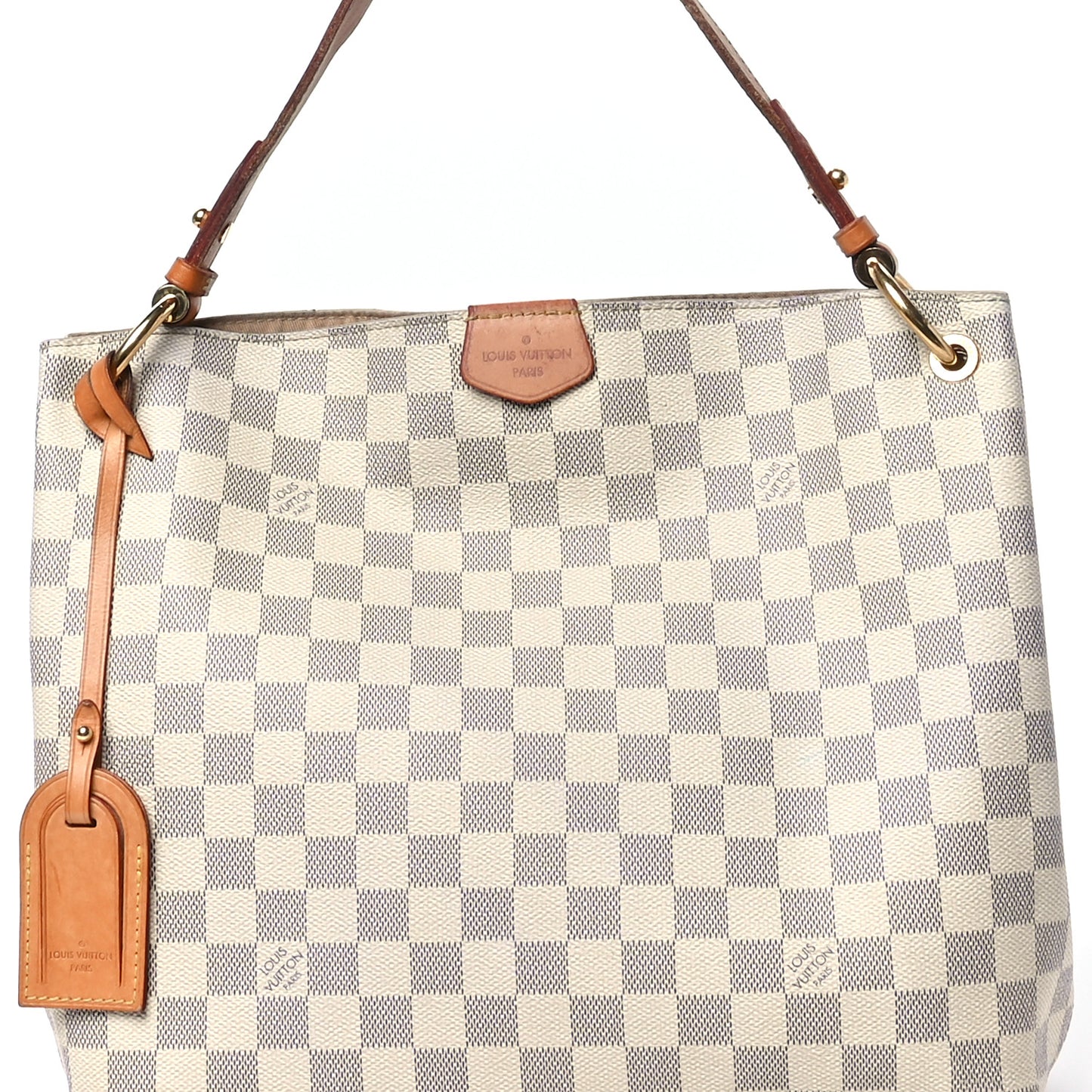 Damier Azur Graceful PM Rose Ballerine