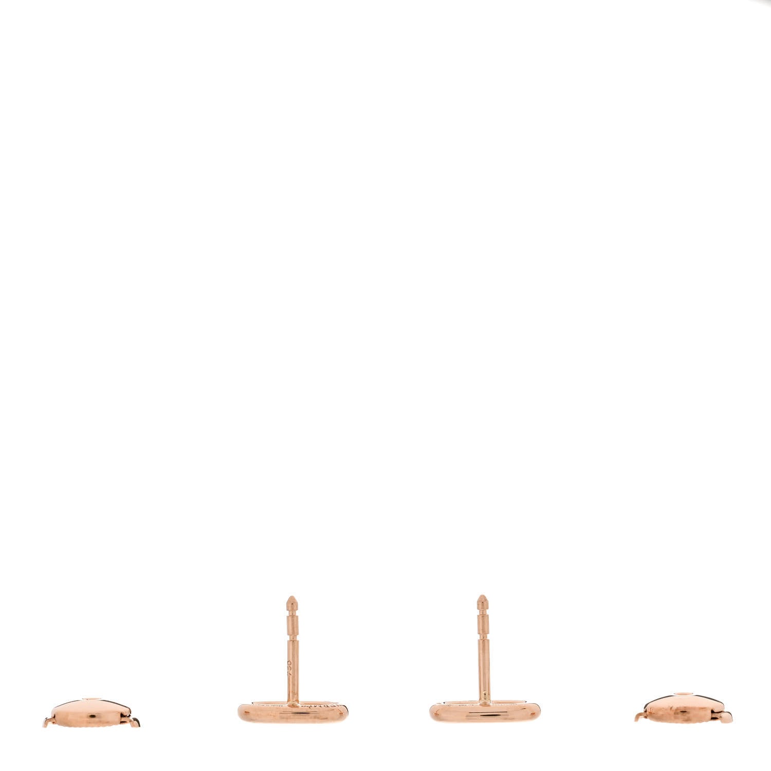 Hermes 18K Rose Gold TPM Farandole Stud Earrings 3 of 5