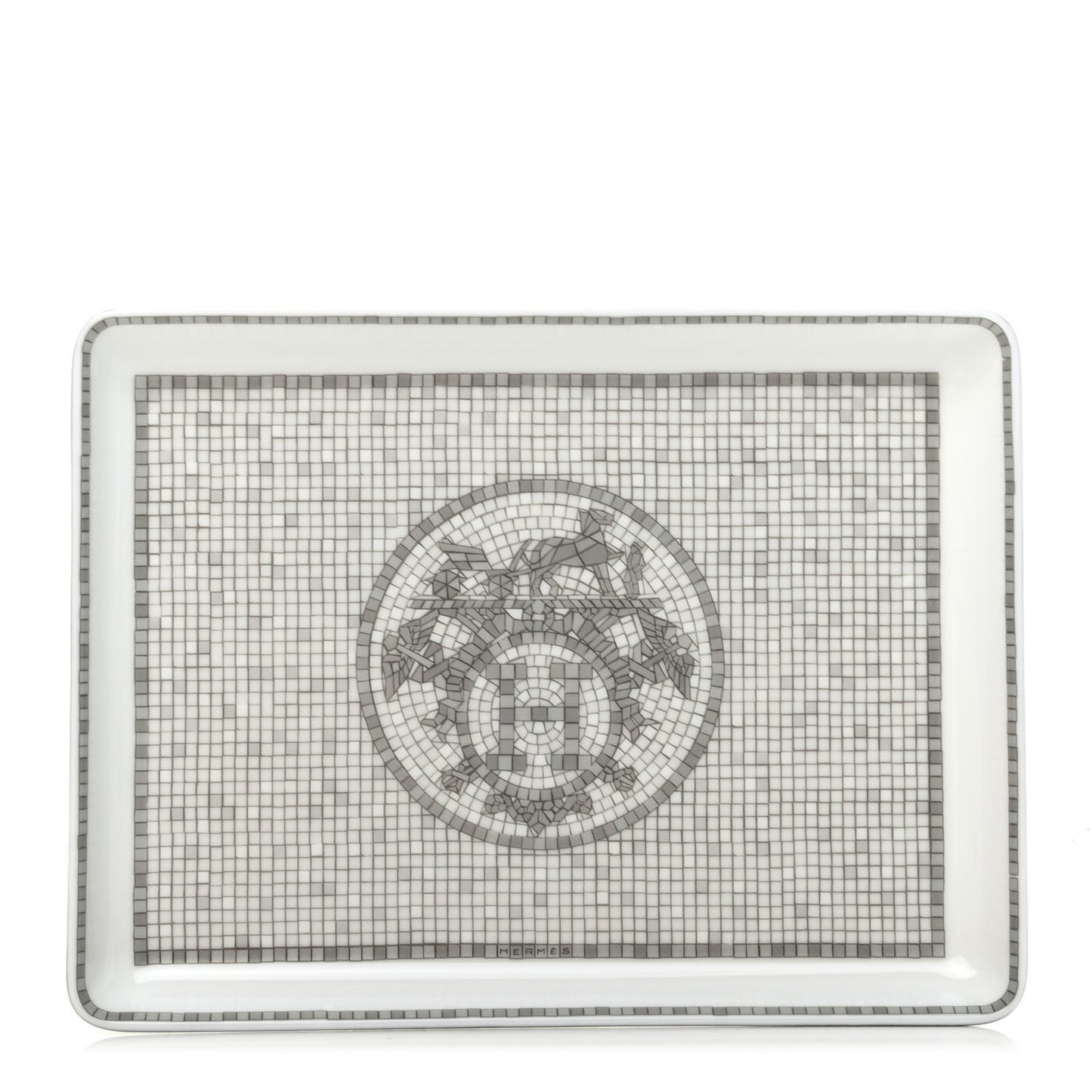 Porcelain Mosaique Au 24 Sushi Plate Platine