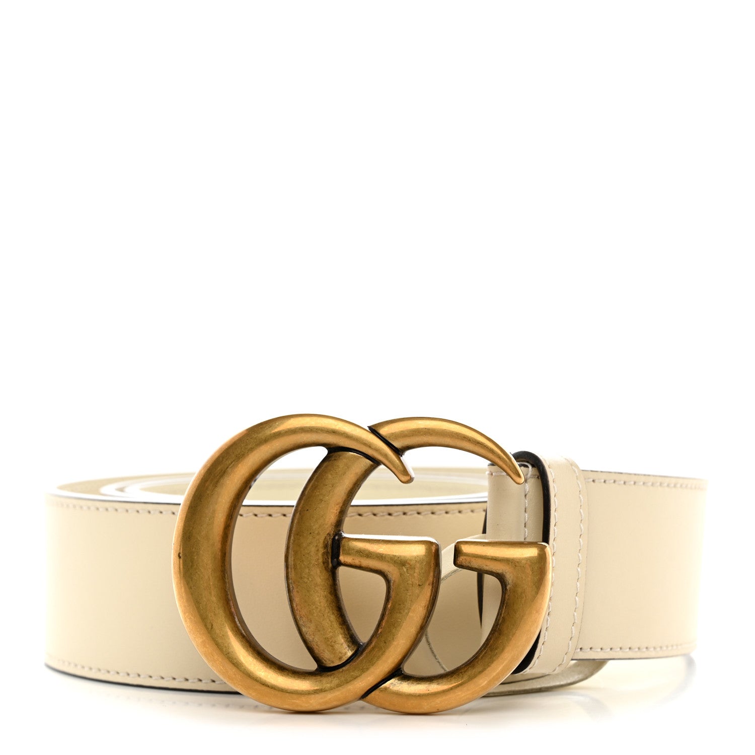 Gucci Calfskin Double G 40mm Belt 90 36 Mystic White 1 of 6