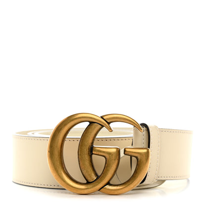 Gucci Calfskin Double G 40mm Belt 90 36 Mystic White 1 of 6