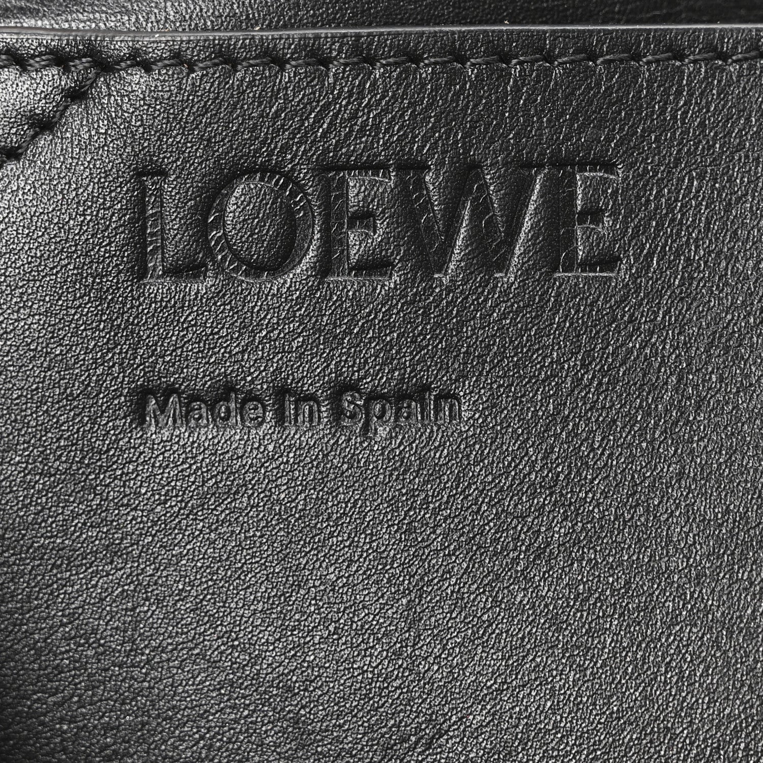 Loewe Shiny Nappa Calfskin Paseo Shoulder Bag Black 6 of 9