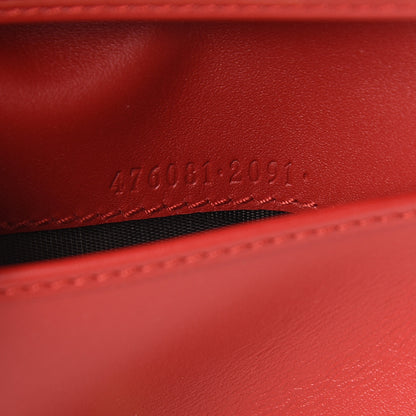 Gucci Calfskin Sylvie Wallet Hibiscus Red 7 of 8