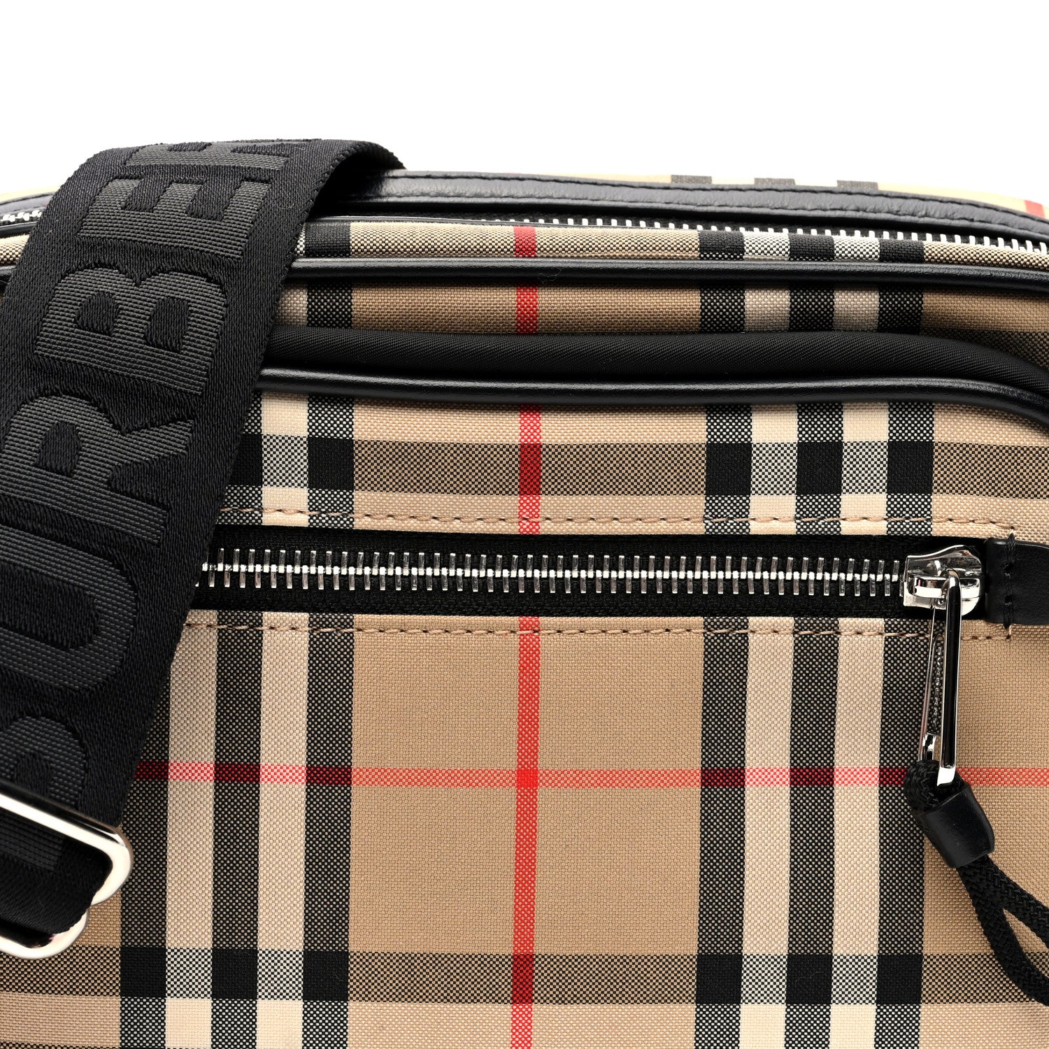 Burberry Vintage Check Calfskin Small Camera Bag Archive Beige 7 of 9