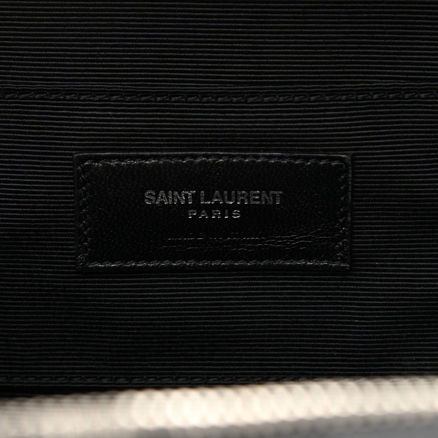 Lambskin Matelasse Chevron Lunchbox Bag Black