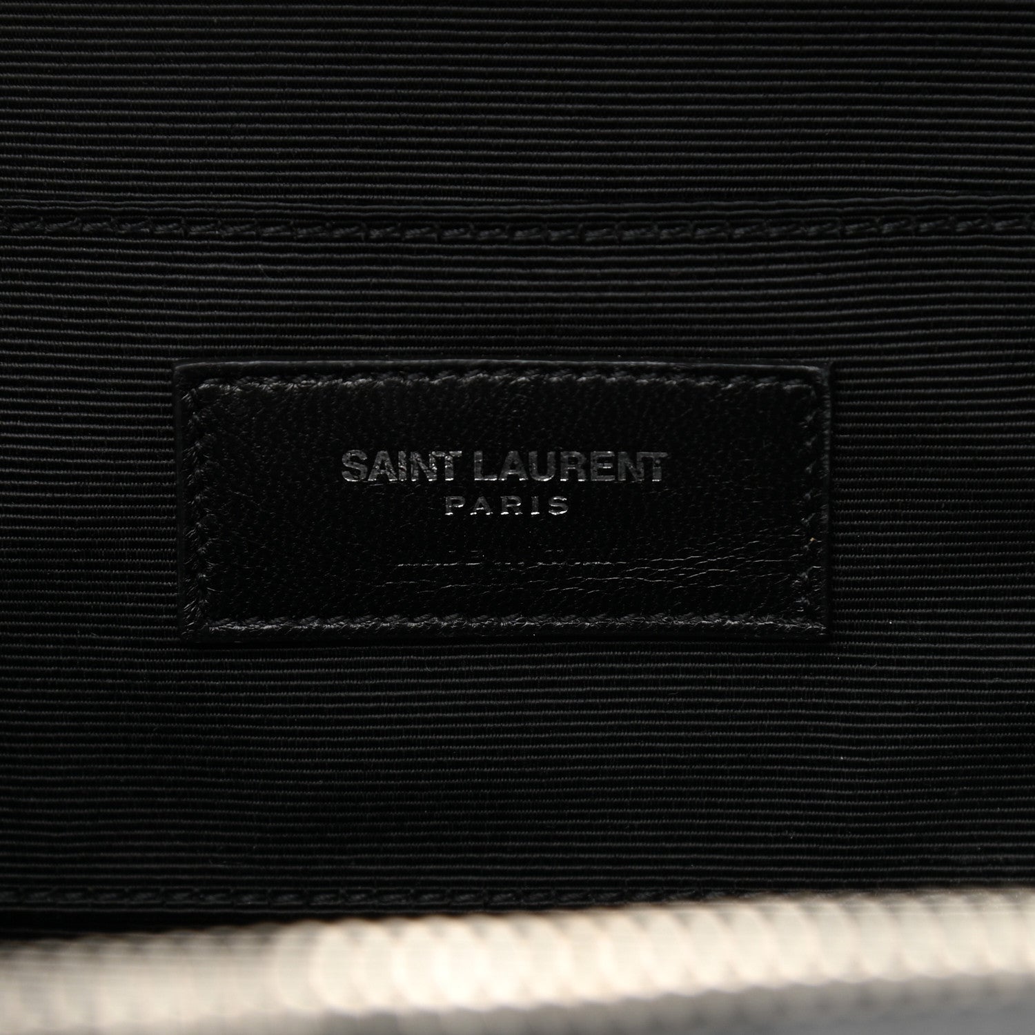 Saint Laurent Lambskin Matelasse Chevron Lunchbox Bag Black 5 of 9