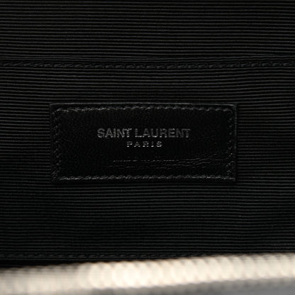 Saint Laurent Lambskin Matelasse Chevron Lunchbox Bag Black 5 of 9