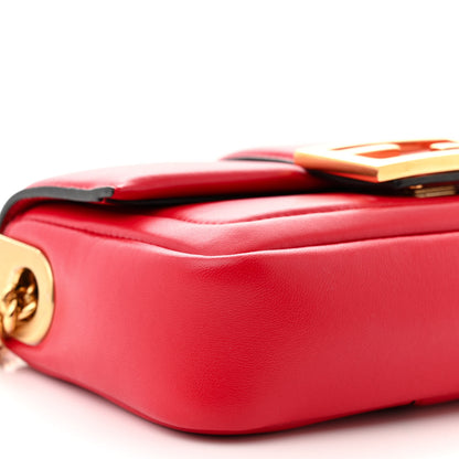 Fendi Nappa Apolo Mini Chain Baguette Red 10 of 12