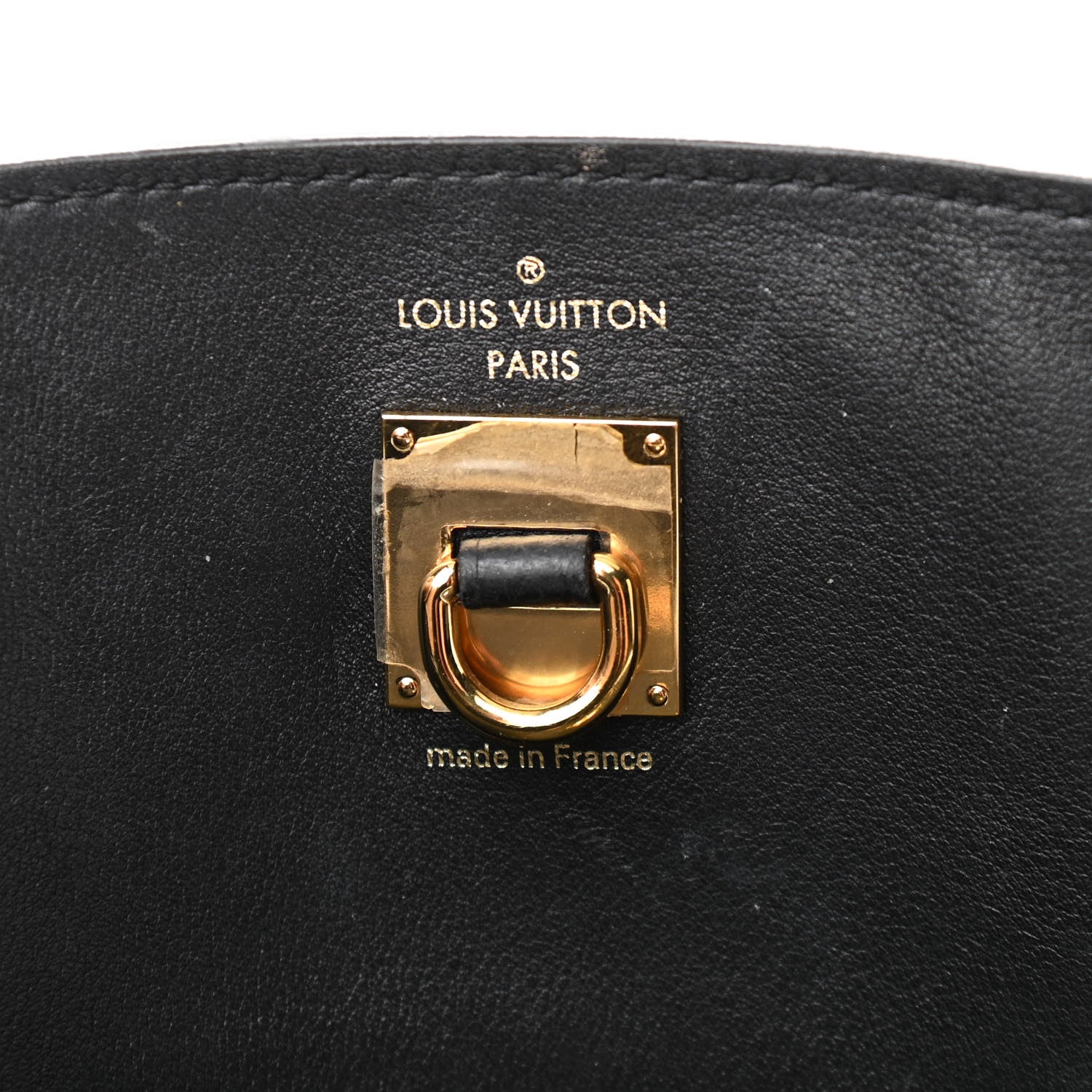 Louis Vuitton Calfskin City Steamer EW Black Gold 5 of 16