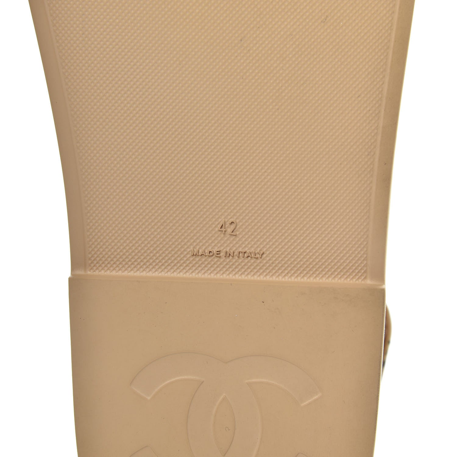 Chanel Rubber CC Dad Sandals 42 Beige 6 of 8