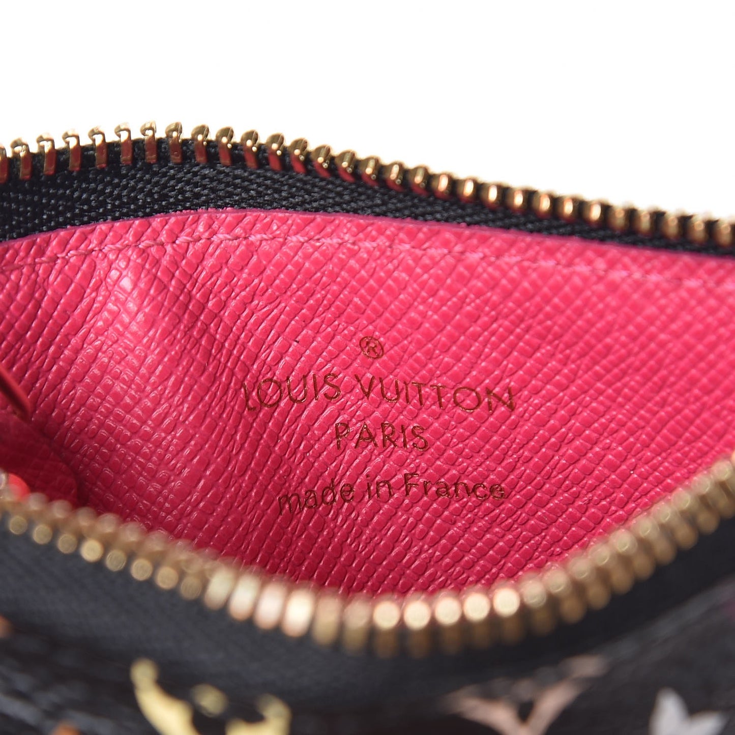 Monogram Multicolor Key Pouch Black Grenade