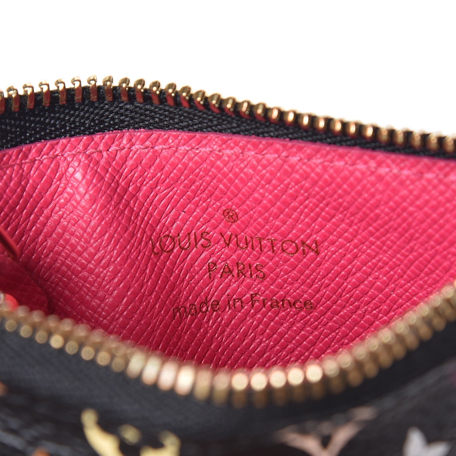 Louis Vuitton Monogram Multicolor Key Pouch Black Grenade 6 of 8