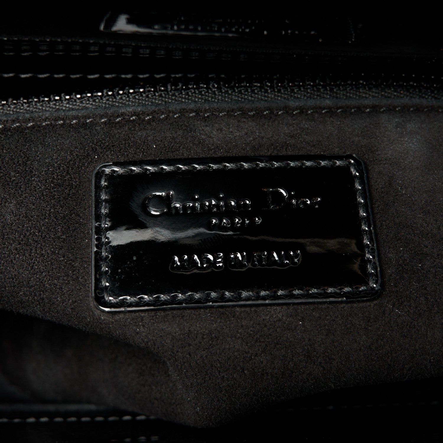 Christian Dior Ultraglossy Patent Cannage Medium Lady Dior Black 6 of 10