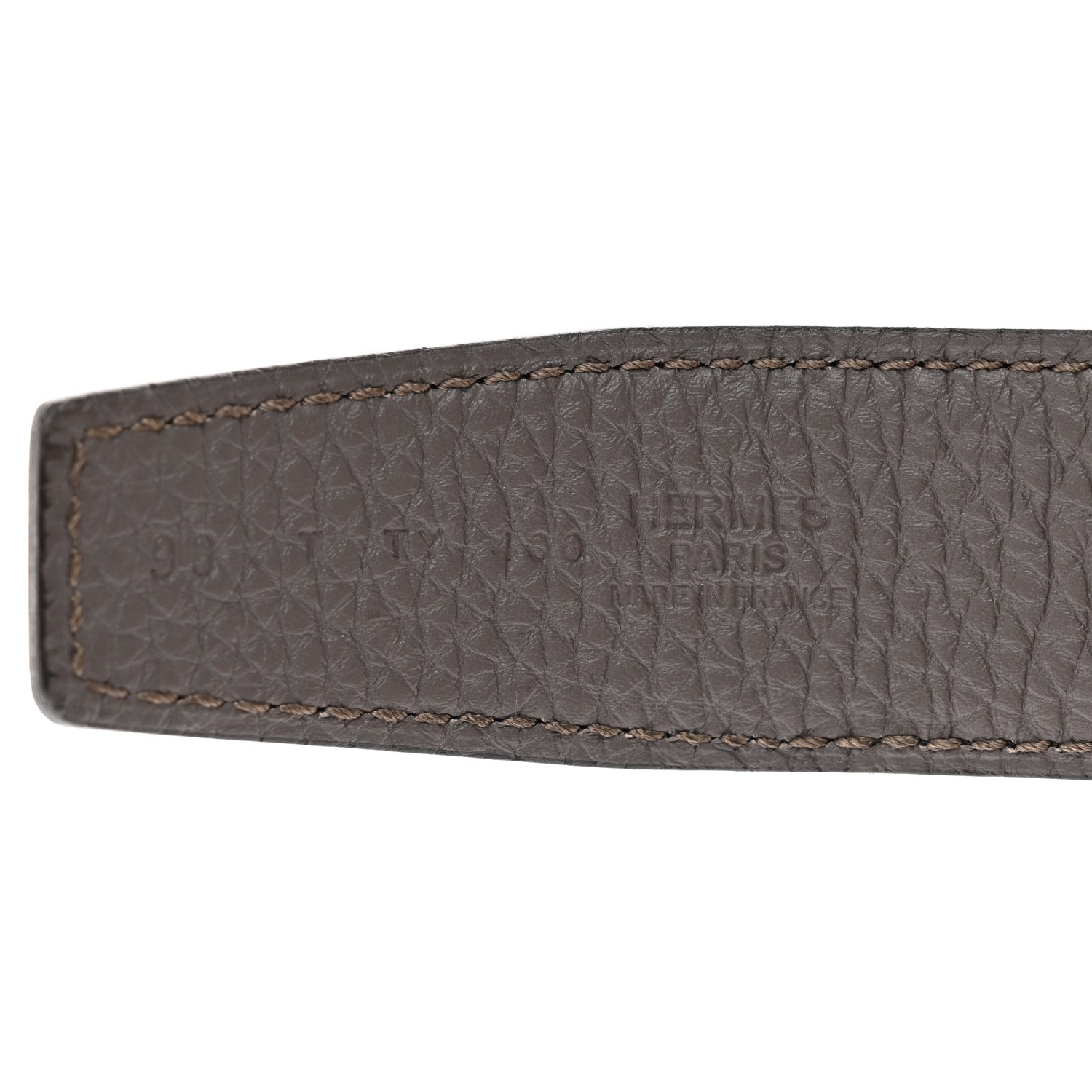 Hermes Box Togo 32mm Belt Strap 90 36 Black Etain 3 of 6