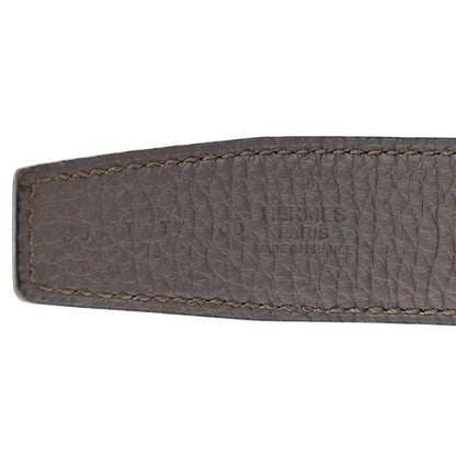 Hermes Box Togo 32mm Belt Strap 90 36 Black Etain 3 of 6