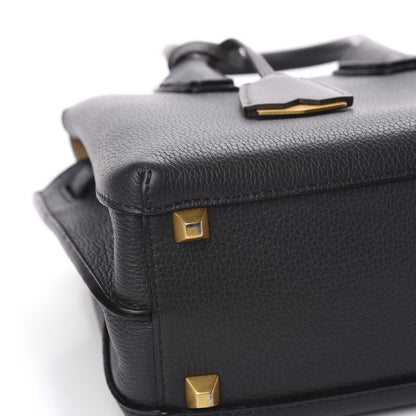 MCM Grained Calfskin Mini Milla Tote Phantom Grey 11 of 12