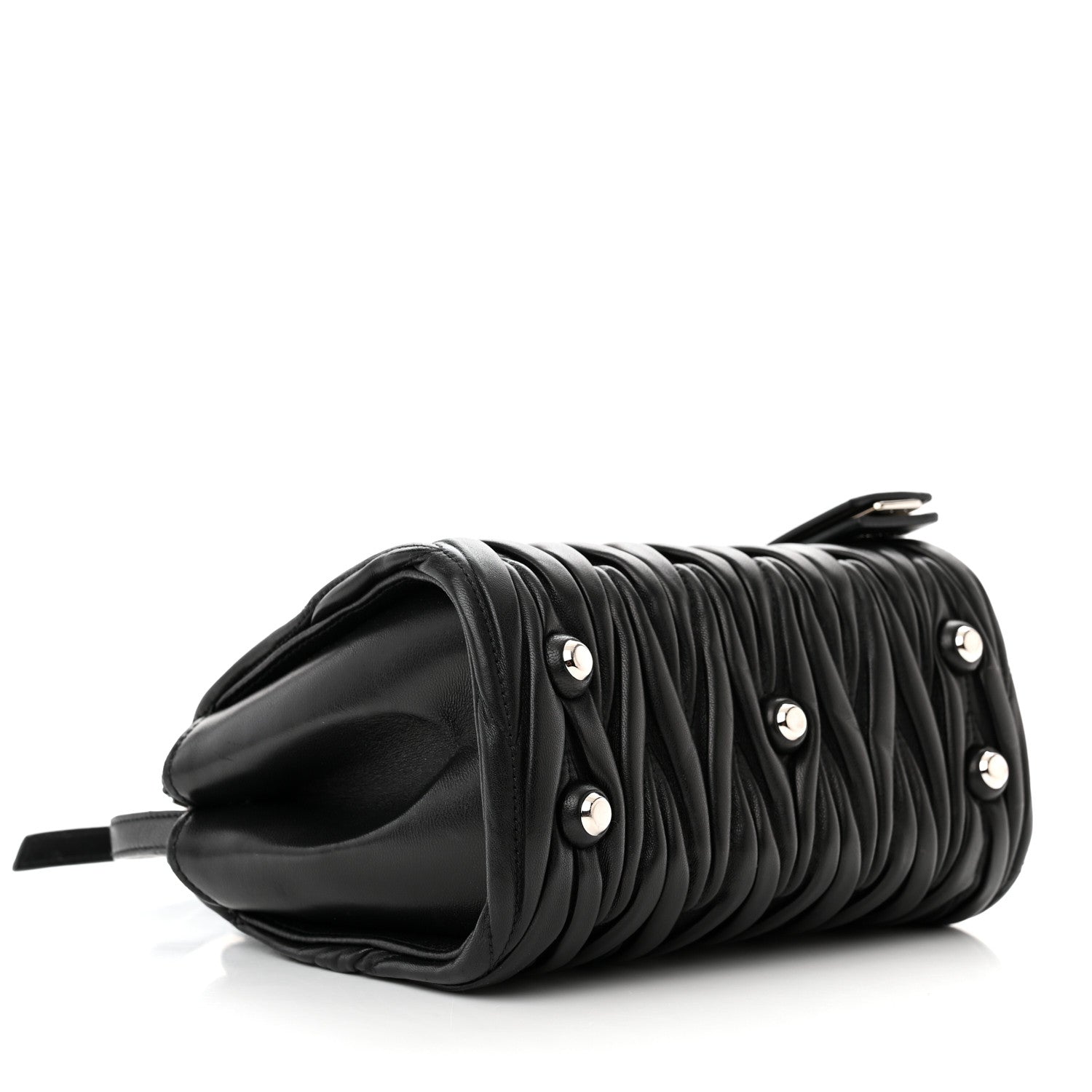 Miu Miu Nappa Matelasse Top Handle Bag Black 4 of 10