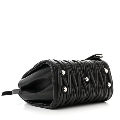 Miu Miu Nappa Matelasse Top Handle Bag Black 4 of 10