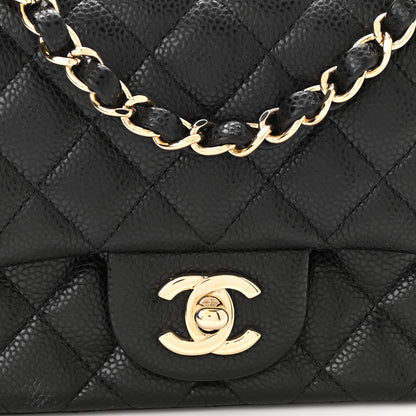 Chanel Caviar Quilted Mini Square Flap Black 8 of 10