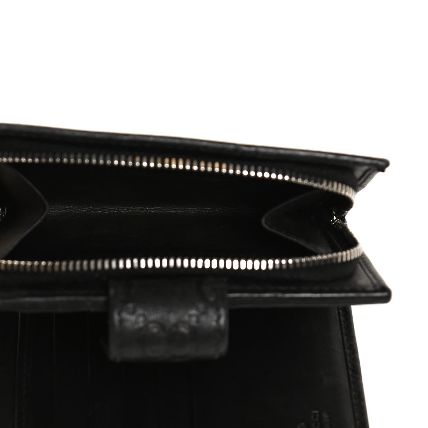 Gucci Guccissima Twins French Wallet Black 6 of 11