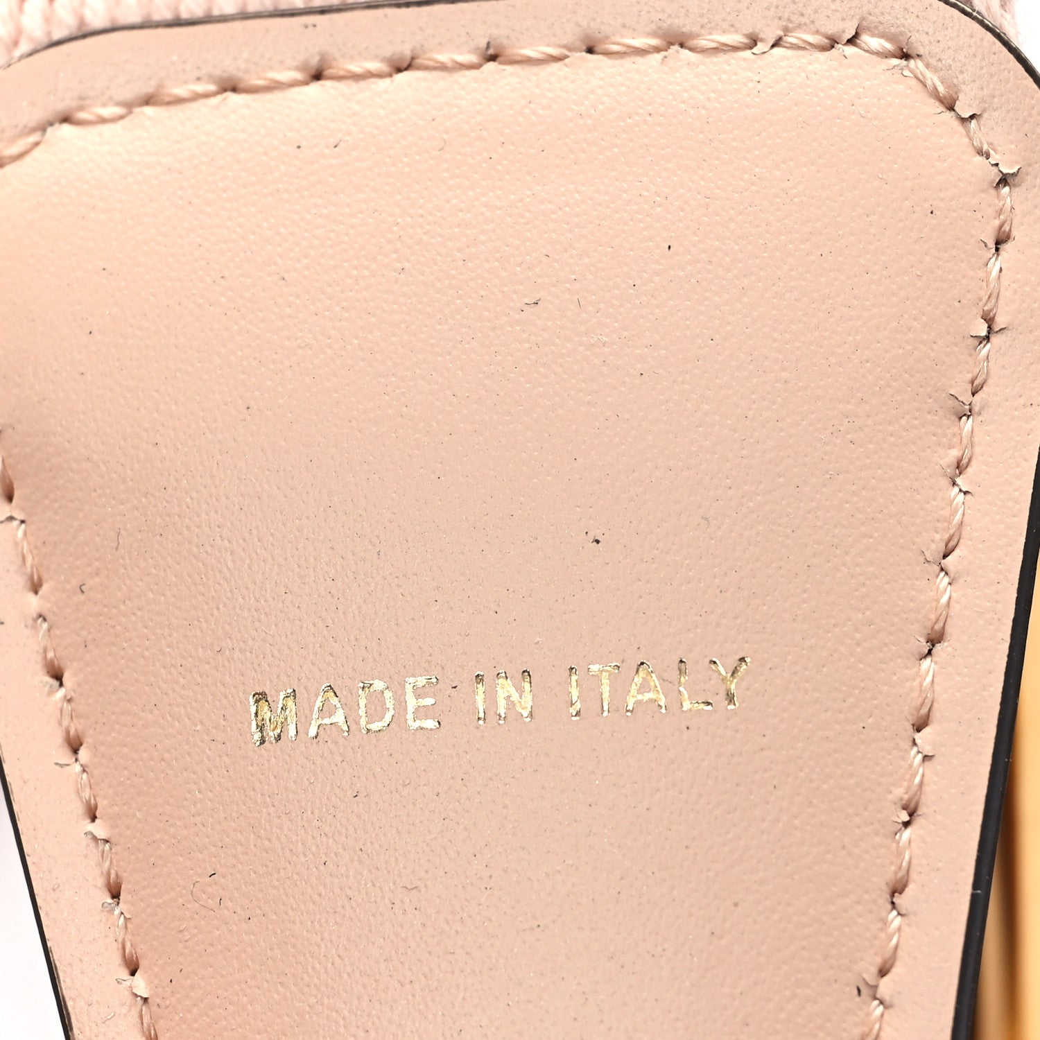 Fendi Jacquard Ribbon Vitello King FF Bi-Color Intreccio Adjustable Strap You Light Rose Camel 4 of 4