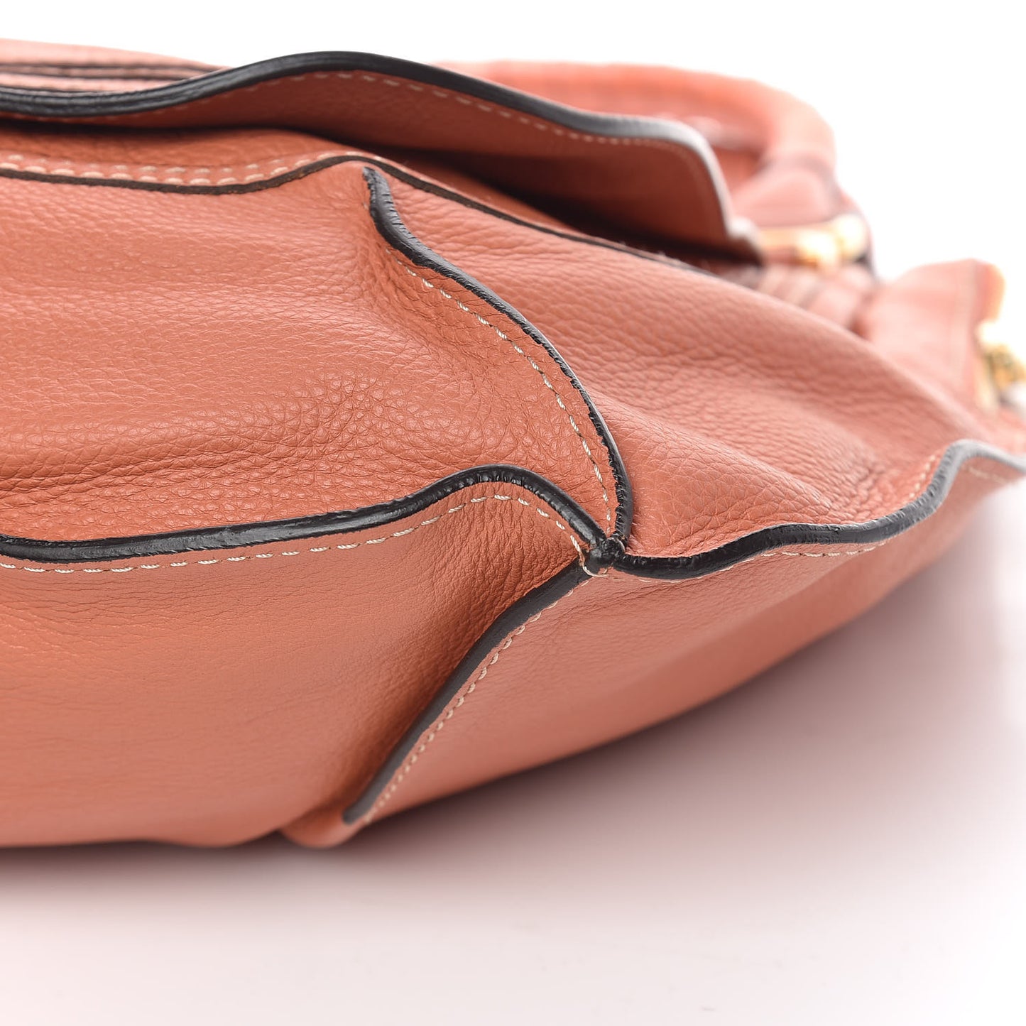 Calfskin Large Marcie Tote Coral