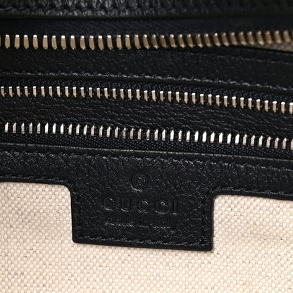 Gucci GG Supreme Monogram Textured Calfskin Web Large Attache Shoulder Bag Beige Blue 6 of 10