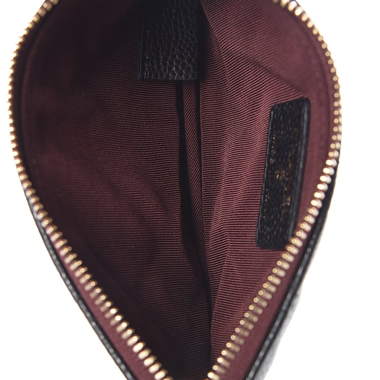 Caviar Quilted Small Cosmetic Case Black