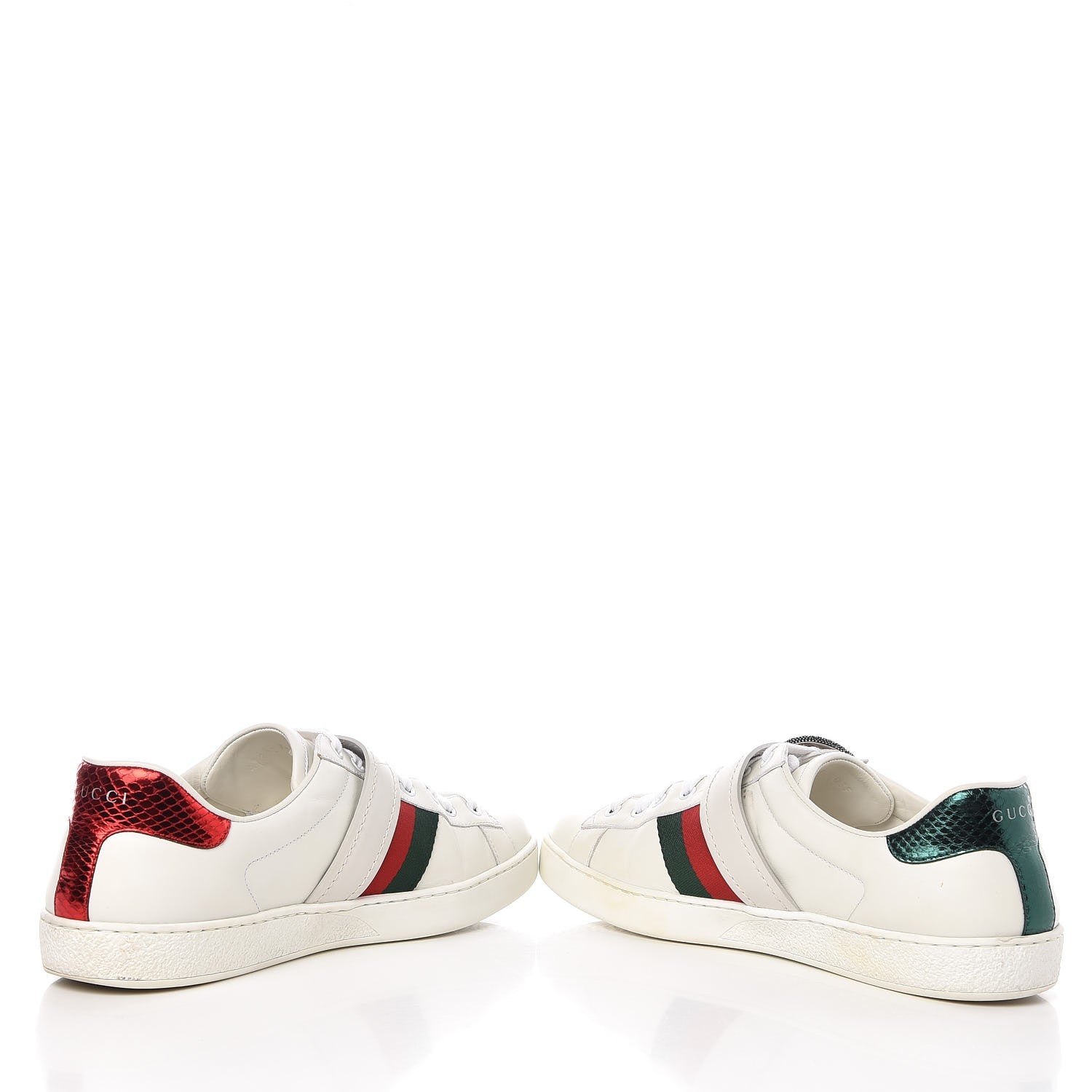 Gucci Calfskin Ayers Web Mens Dionysus Ace Sneakers 9 White 6 of 10