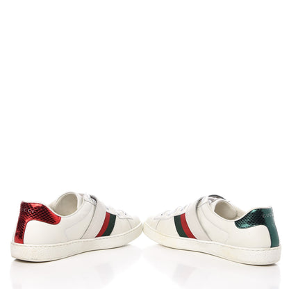 Gucci Calfskin Ayers Web Mens Dionysus Ace Sneakers 9 White 6 of 10