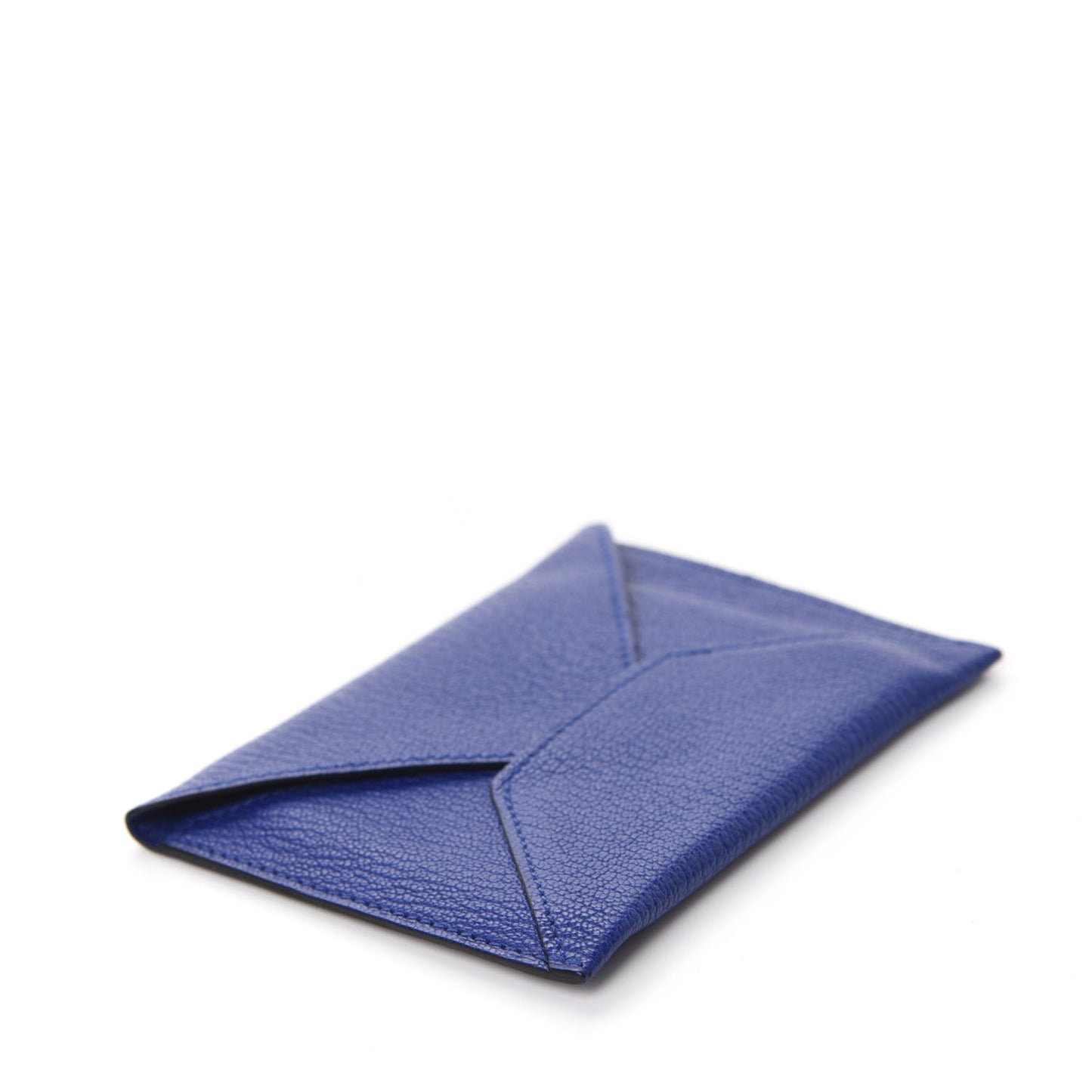 Chevre Mysore Envelope Wallet Bleu Electrique