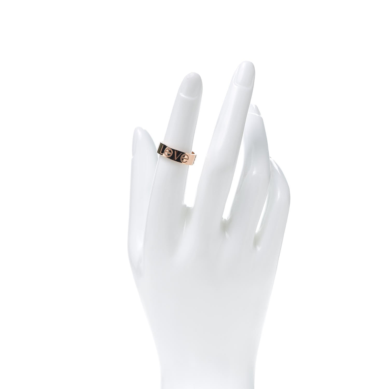 Cartier 18K Pink Gold 5.5mm Engraved LOVE Ring 51 5.75 2 of 5