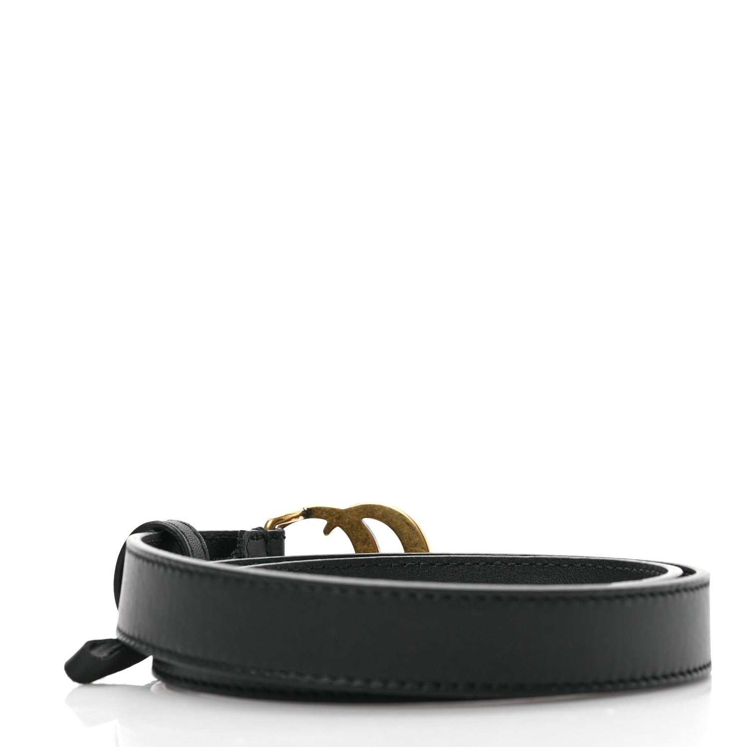 Gucci Calfskin Double G 20mm Belt 80 32 Black 2 of 4