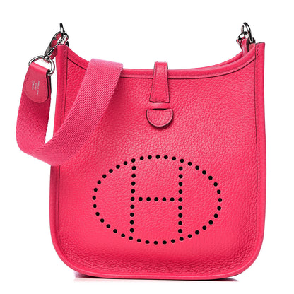 Hermes Taurillon Clemence Evelyne TPM Rose Extreme 1 of 12
