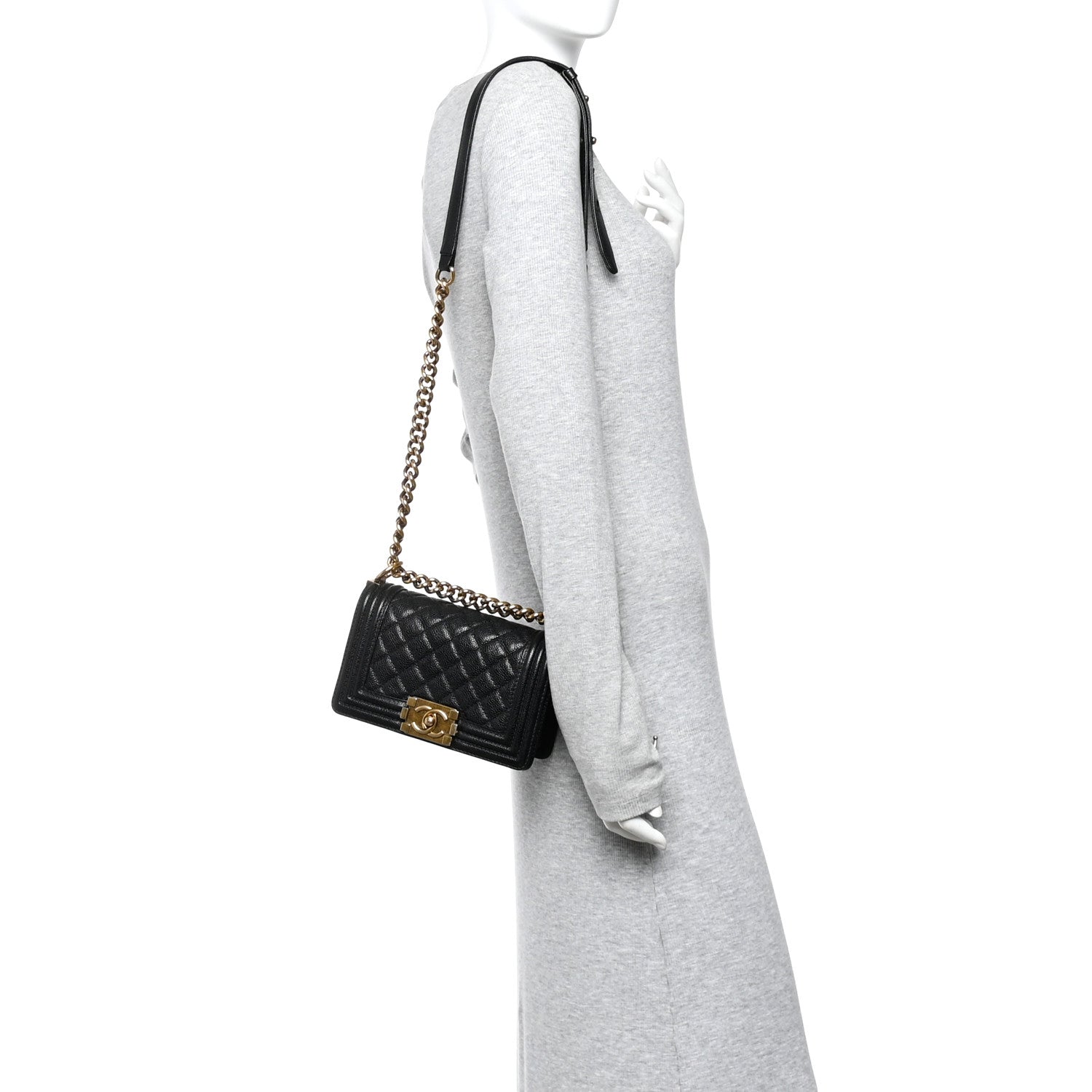 Chanel Caviar Quilted Small Boy Flap Black 2 of 11