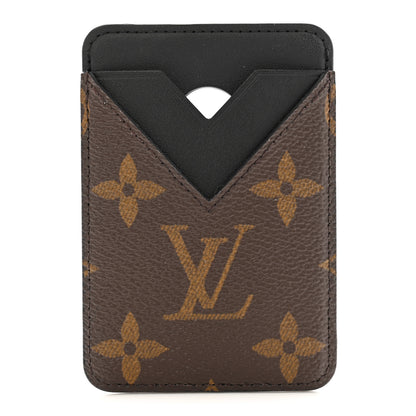 Louis Vuitton Monogram Macassar Porte-Cartes Magnet Noir 1 of 9