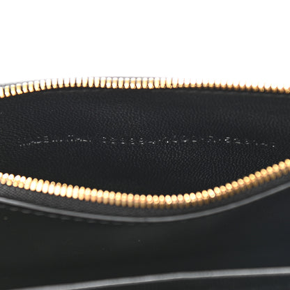 Balenciaga Extra Supple Calfskin Crocodile Embossed Gossip Wallet On Chain Black 7 of 10