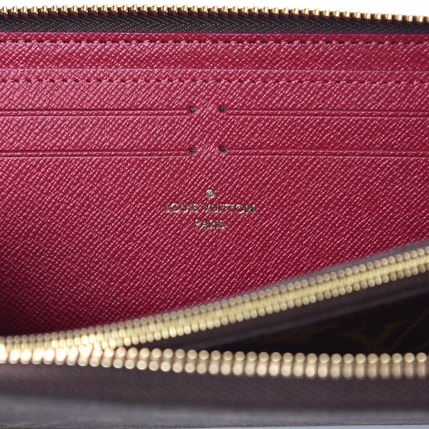 Louis Vuitton Monogram Clemence Wallet Fuchsia 6 of 7