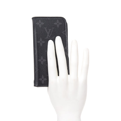 Louis Vuitton Monogram Eclipse iPhone X Folio Case 2 of 9