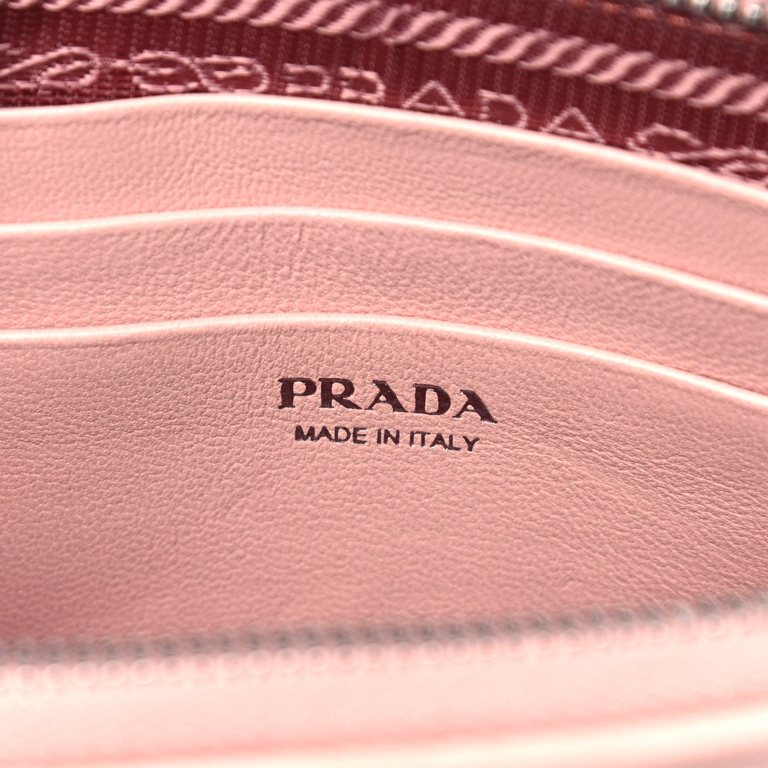 Prada Nappa Impunture Diagramme Mini Double Zip Chain Crossbody Bag Orchidea 8 of 16