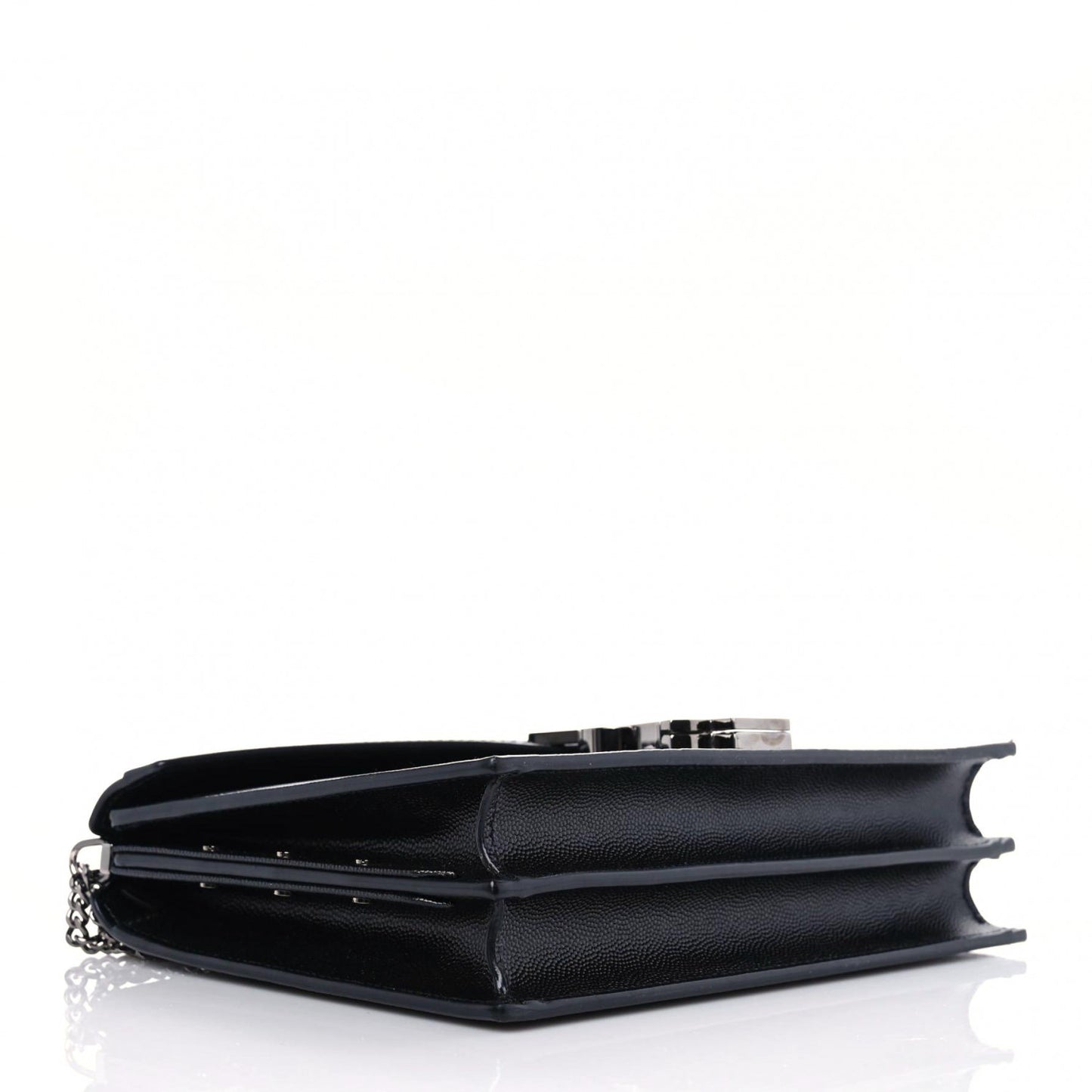 Grain De Poudre Monogram Cassandra Clasp Bag Black