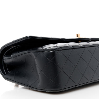 Chanel Lambskin Quilted Medium Double Flap Black 10 of 12